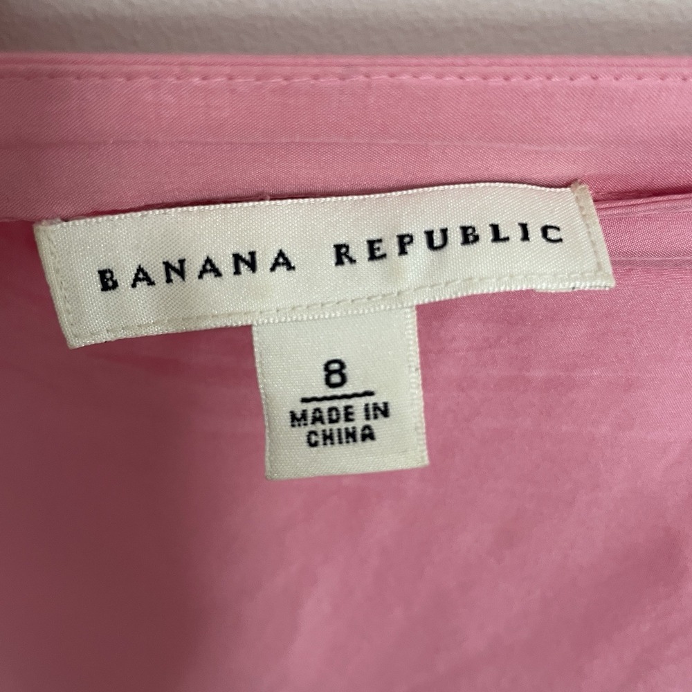 Banana Republic 100% Silk Ruffle Skirt Pink Tiered Coquette Balletcore Vintage 8 - Picture 3 of 11